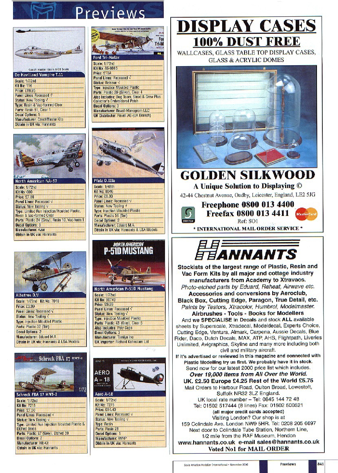 Scale Aviation Modeller International 2000-11